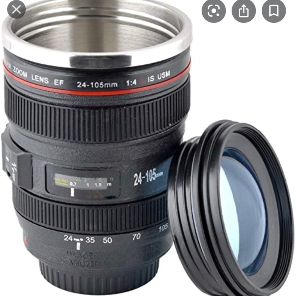 Camera Lens Thermos EF 24-105mm Cup
